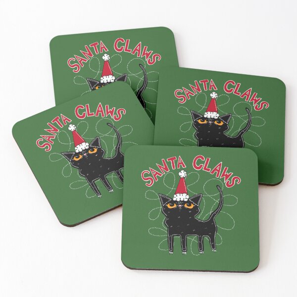 Item preview, santa claws christmas cat designed and sold by crestfallenmermaid.