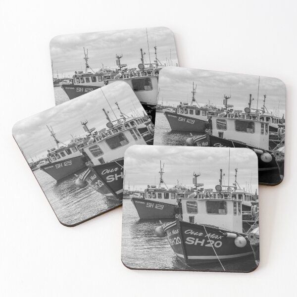 Item preview, Fishing boats moored in Scarborough harbour designed and sold by yackers1.