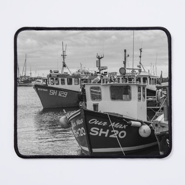 Item preview, Fishing boats moored in Scarborough harbour designed and sold by yackers1.
