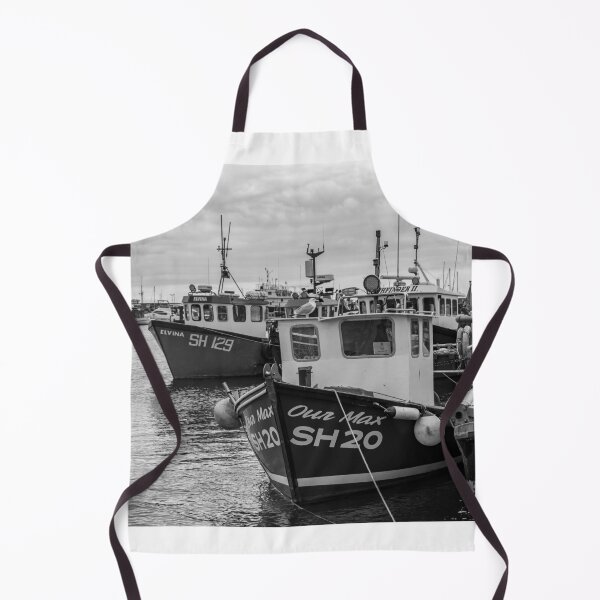 Item preview, Fishing boats moored in Scarborough harbour designed and sold by yackers1.