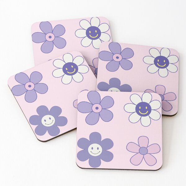 Item preview, Cute Purple Flower Stickers | Happy Daisy Aesthetic Set designed and sold by Jannielle.