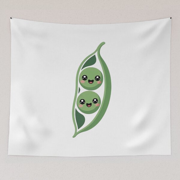 Item preview, Cute Kawaii Two Peas in a Pod designed and sold by PrintAtelier.
