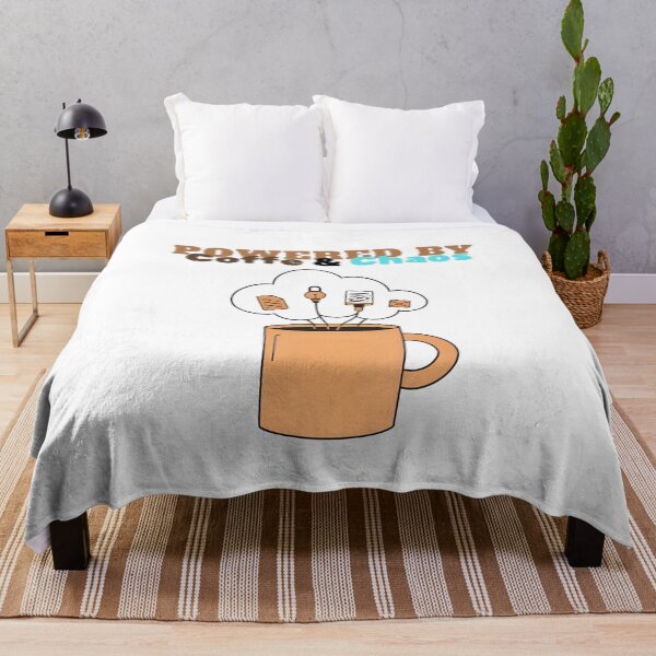 Item preview, Powered by Coffee & Chaos - Work Life Humor designed and sold by Cute and Funny.