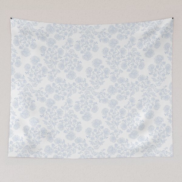 Item preview, Blue Floral Pattern  designed and sold by Asmaa Abdul-Azim.