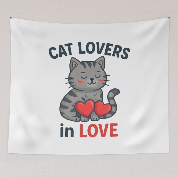 Item preview, My Cat is My Valentine – Cute Cat Lovers Valentine’s Day Gift designed and sold by darkan1.