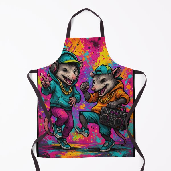 Item preview, Hip-Hop Opossums – Boombox Dance Graffiti designed and sold by Pixel-Up.
