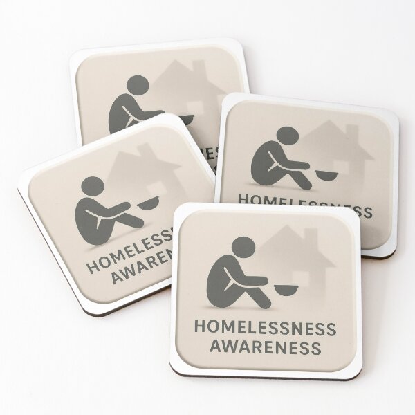 Item preview, Minimalist beige square icon with seated figure and house outline designed and sold by Creative88Art.
