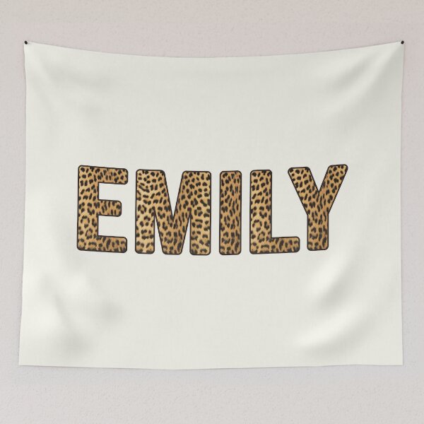 Item preview, Emily Name Leopard Print designed and sold by Jeallan Designs.