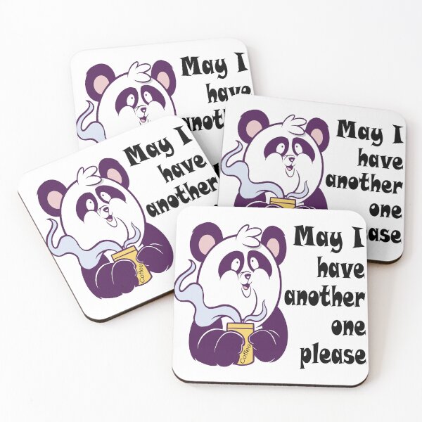 Item preview, Panda Wants Another Coffee designed and sold by ViksensAttempt.