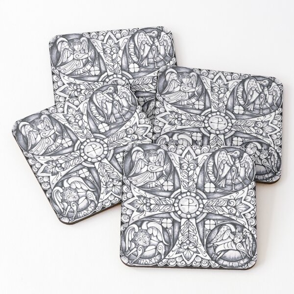 Item preview, Symbols of the 4 Evangelists designed and sold by ecce-art.