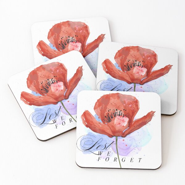 Item preview, Remember the Fallen – Red Poppy Watercolor Memorial Art designed and sold by Darcy'sArtfortheHeart.