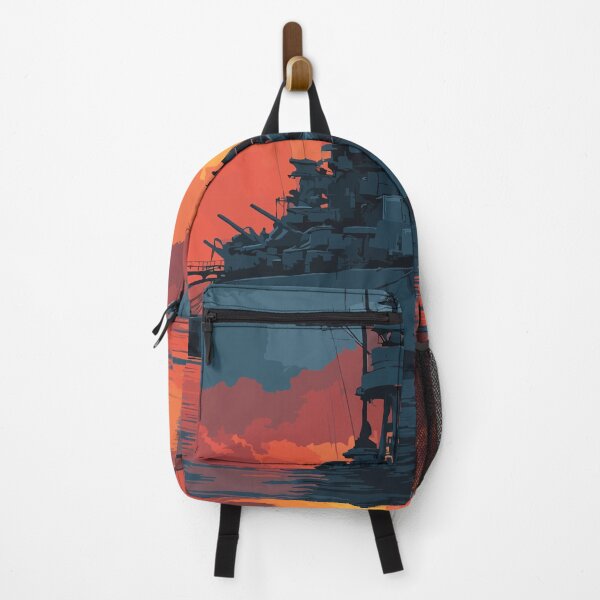 Item preview, Camden New Jersey Waterfront | Historic Battleship Art designed and sold by TuncGK.