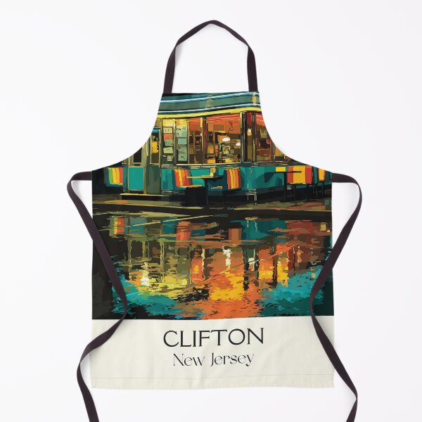 Item preview, Clifton New Jersey Diner | Retro Neon Night Art Print designed and sold by TuncGK.
