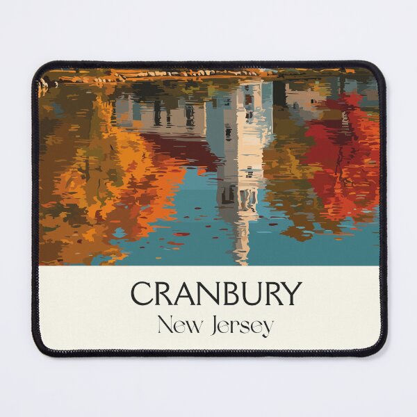 Item preview, Cranbury New Jersey Autumn | Church Reflection Art Print designed and sold by TuncGK.