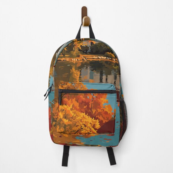 Item preview, Cranbury New Jersey Autumn | Church Reflection Art Print designed and sold by TuncGK.