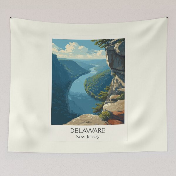 Item preview, Delaware Water Gap NJ | Scenic River Gorge Art Print designed and sold by TuncGK.