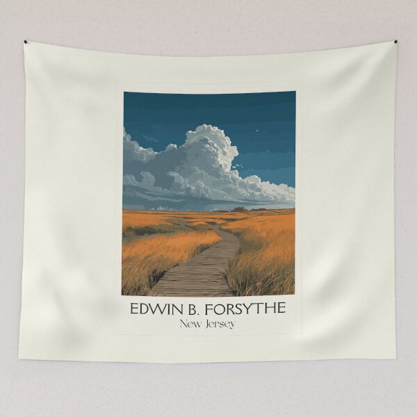 Item preview, Forsythe Wildlife Refuge NJ | Coastal Marshland Art designed and sold by TuncGK.