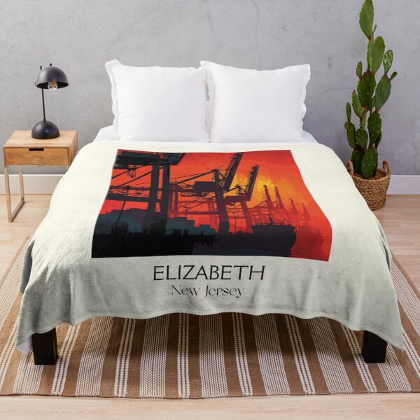 Item preview, Elizabeth New Jersey Seaport | Industrial Sunset Art designed and sold by TuncGK.