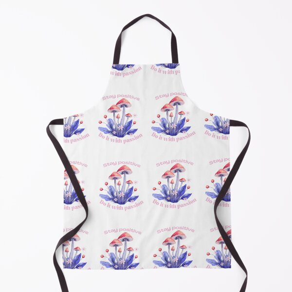 Item preview, Pink Blue Aesthetic Stay Positive Mushroom designed and sold by SketchRoot.