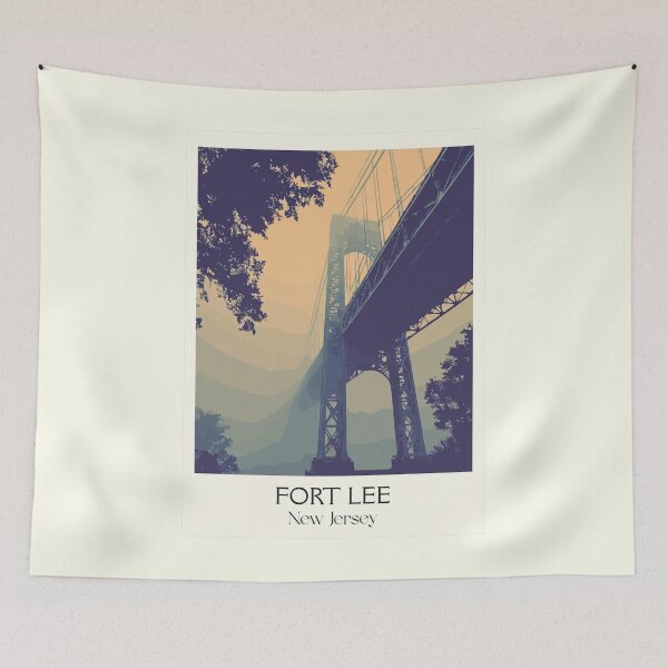 Item preview, Fort Lee New Jersey Bridge | Iconic Suspension Span Art designed and sold by TuncGK.