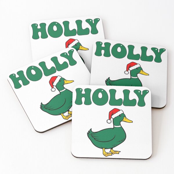 Item preview, Holly Jolly Duck Christmas Tee designed and sold by InkWeaveShop.