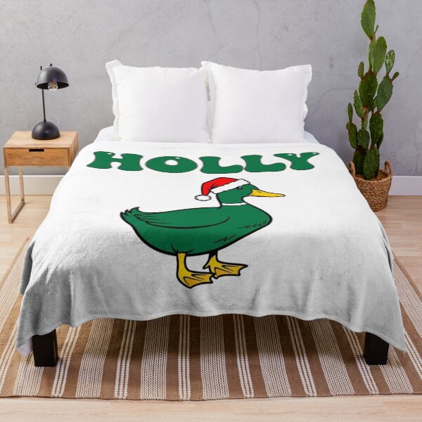Item preview, Holly Jolly Duck Christmas Tee designed and sold by InkWeaveShop.