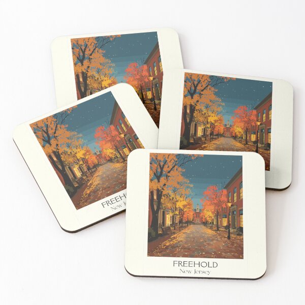 Item preview, Freehold New Jersey Autumn | Historic Downtown Art Print designed and sold by TuncGK.