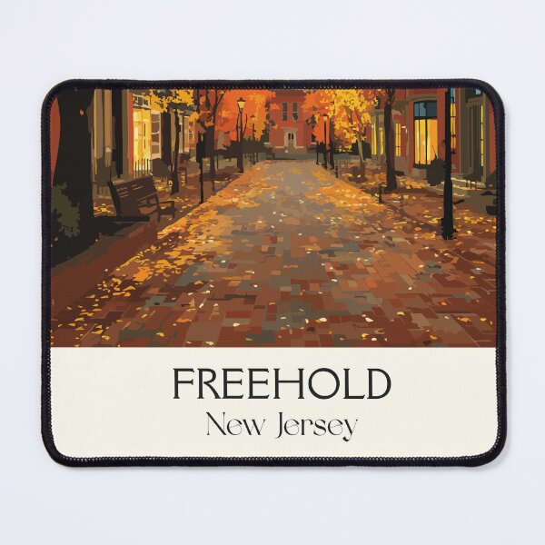 Item preview, Freehold New Jersey Autumn | Historic Downtown Art Print designed and sold by TuncGK.