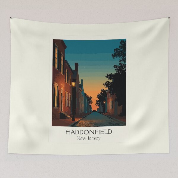 Item preview, Haddonfield New Jersey Twilight | Historic Street Art designed and sold by TuncGK.