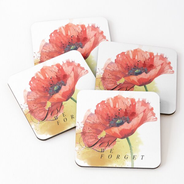 Item preview, In Honour of Heroes – Watercolor Poppy Tribute Artwork designed and sold by Darcy'sArtfortheHeart.