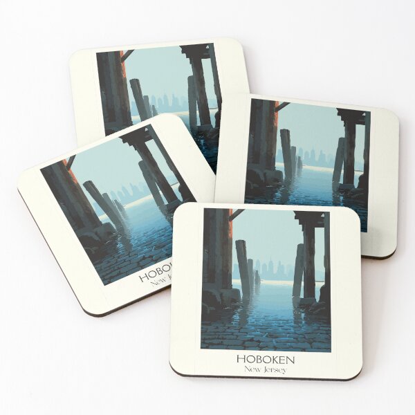 Item preview, Hoboken New Jersey Waterfront | Historic Pier Pilings Art designed and sold by TuncGK.