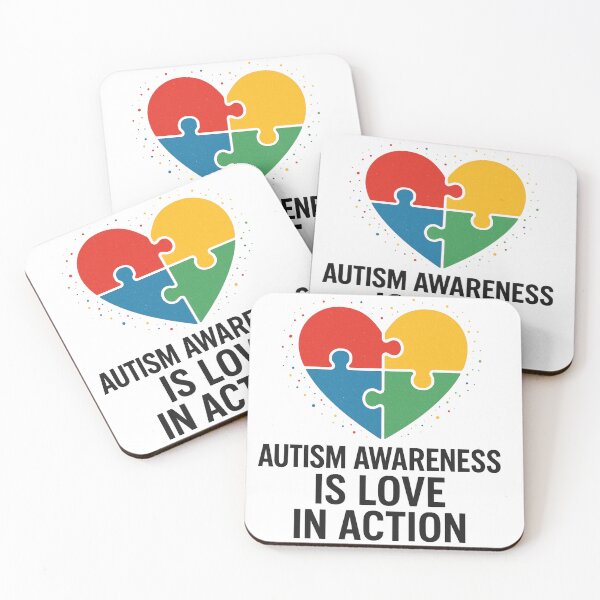 Item preview, Autism Awareness Is Love in Action – Heart Puzzle Design | Inspirational Support Apparel & Gifts designed and sold by Painted Moon by Luna Bee™.