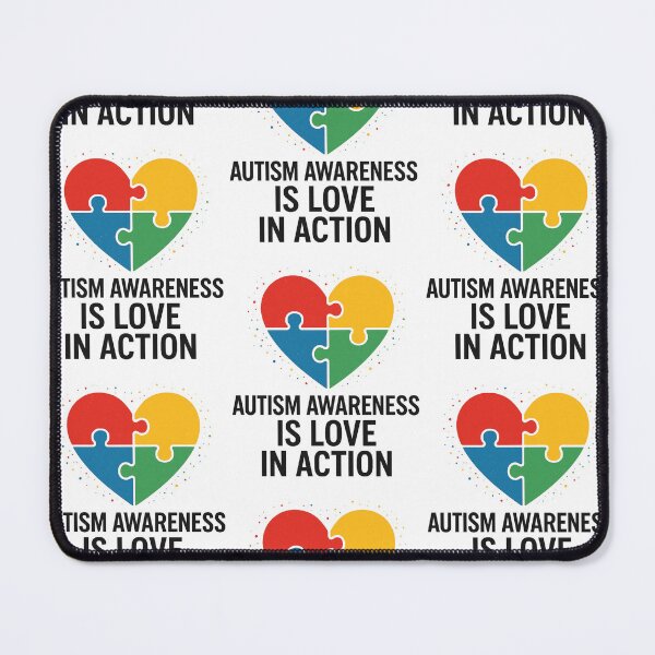 Item preview, Autism Awareness Is Love in Action – Heart Puzzle Design | Inspirational Support Apparel & Gifts designed and sold by Painted Moon by Luna Bee™.