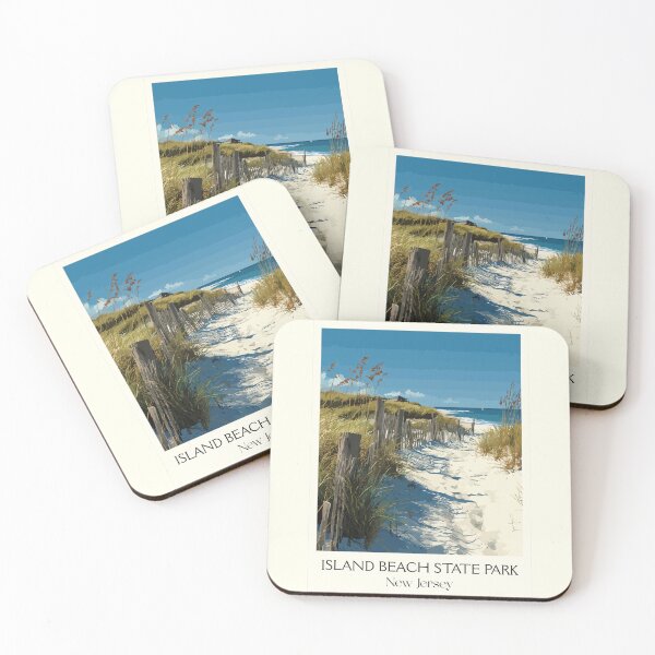 Item preview, Island Beach State Park NJ | Coastal Dune Seascape Art designed and sold by TuncGK.