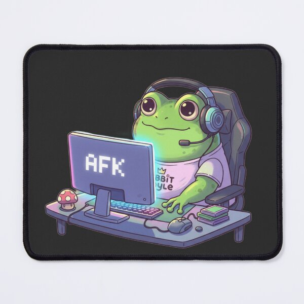 Item preview, Mentally AFK – Funny Frog Gamer designed and sold by darkan1.
