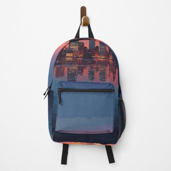 Item preview, Jersey City New Jersey Skyline | Sunset Reflection Art Print designed and sold by TuncGK.