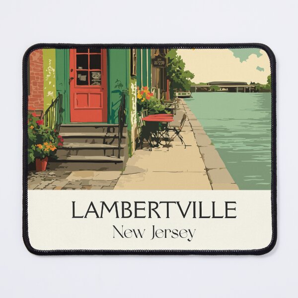Item preview, Lambertville New Jersey Storefront | Charming River Town Art designed and sold by TuncGK.