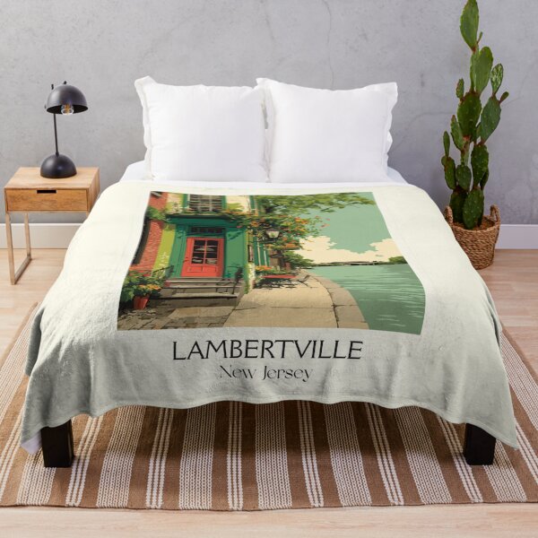 Item preview, Lambertville New Jersey Storefront | Charming River Town Art designed and sold by TuncGK.