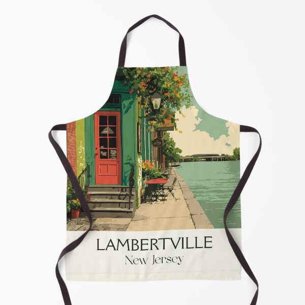 Item preview, Lambertville New Jersey Storefront | Charming River Town Art designed and sold by TuncGK.