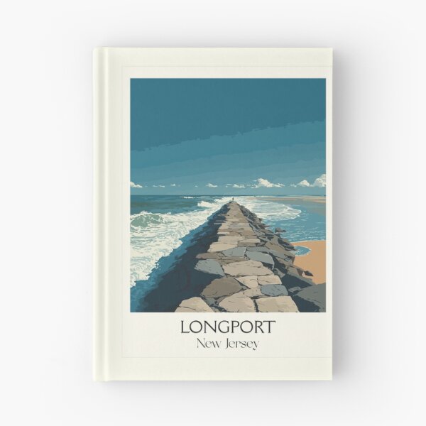 Item preview, Longport New Jersey Jetty | Coastal Seascape Art Print designed and sold by TuncGK.