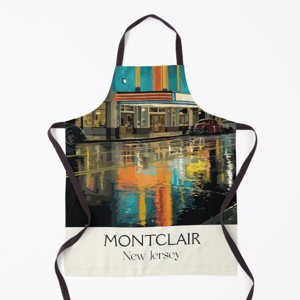 Item preview, Montclair New Jersey Theater | Retro Cinema Night Art designed and sold by TuncGK.