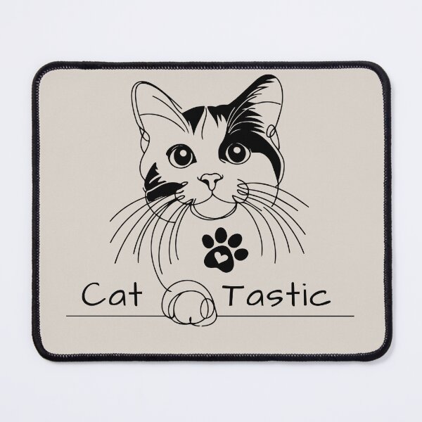 Item preview, LINE ART CAT "CAT-TASTIC" designed and sold by BKDIGITALSHOP.