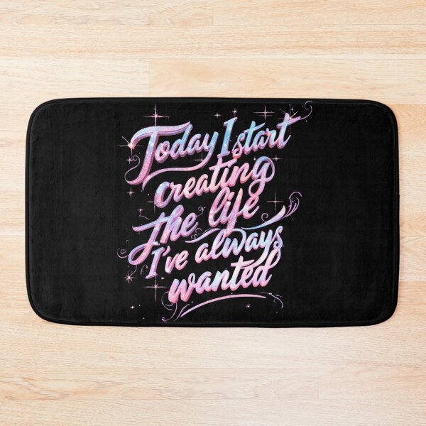 Item preview, Motivational Quote – “Today I Start Creating the Life I’ve Always Wanted” – Inspirational Typography Design designed and sold by Mintiko2.