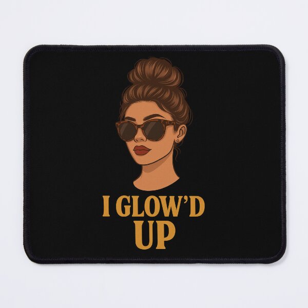 Item preview, I Glow’d Up | Sassy Bun Affirmation Sticker for Glow-Up Queens designed and sold by DEEPDesignsART.