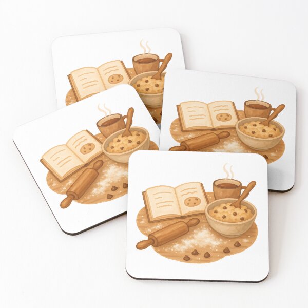 Item preview, Cozy Baking Bookworm designed and sold by Bal Drops.