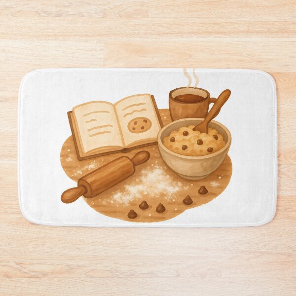 Item preview, Cozy Baking Bookworm designed and sold by Bal Drops.