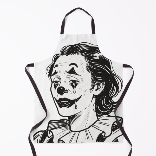 Item preview, Minimalist Crying Clown Line Art: Sad Woman Clown Illustration for a Tragic Aesthetic designed and sold by Ditstyle.