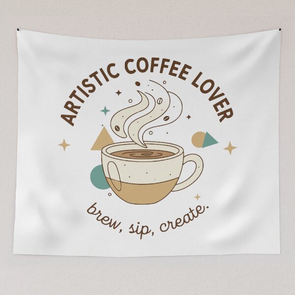 Item preview, Artistic Coffee Lover - Brew, Sip, Create Retro Graphic designed and sold by Enga6.