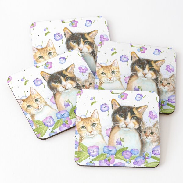 Item preview, Cats and Violas kaaren poole designed and sold by KaarenPoole.