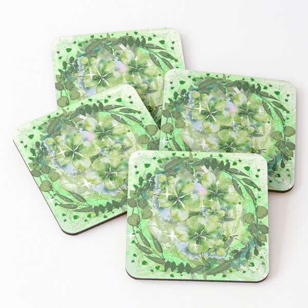 Item preview, Fresh Green Floral Leaf Mashup – Nature Inspired Aesthetic Design designed and sold by BlessedStudio31.